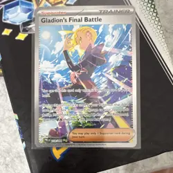 Pokemon Gladion's Final Battle 118/084 SVP Black Star Promo Full Art Holo EN - Image 1