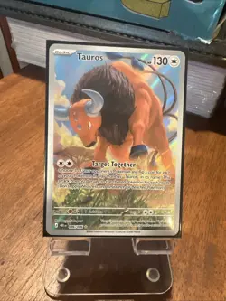 Tauros 2026 Pokemon Chaos Rising Illustration Rare Full Art 096/086 NM - Image 1