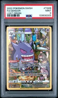 Fa/Gengar Lost Origin Pokemon Sword & Shield Lost Origin TG06 NM PSA 9 - Image 1