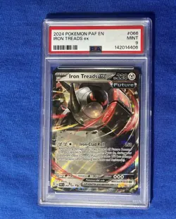 2024 POKEMON PAF EN-PALDEAN FATES #066 IRON TREADS EX PSA 9 - Image 1