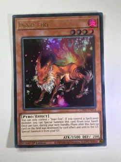 Inari Fire CH02-EN014 Ultra Rare 1st Edition YuGiOh Card NM - Image 1