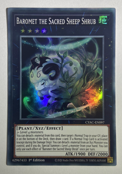 CYAC-EN097 Baromet the Sacred Shrub Sheep Super Rare 1st Edition YuGiOh - Image 1