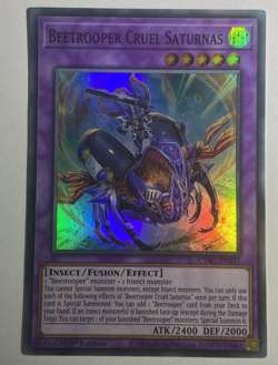 CYAC-EN037 Beetrooper Cruel Saturnas Super Rare 1st Edition YuGiOh - Image 1