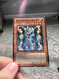x1 Thunder King Rai-Oh RYMP-EN074 Ra Yellow Mega Pack Unlimited - 1st Ed - LP - Image 1