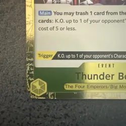 Thunder Bolt - OP03-121 C - One Piece TCG Judge Promo Foil Stamped English NM - Image 4