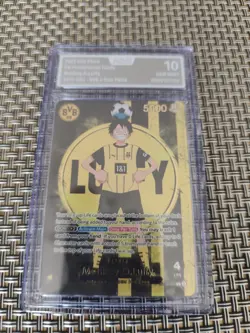 One Piece x BVB Monkey D Luffy Ruffy Promo Card ST13-003 AOG 10 - Image 1