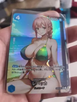 One Piece CCG Rebecca Waifu Karte In Top Zustand One Piece Waifu CCG Card - Image 1