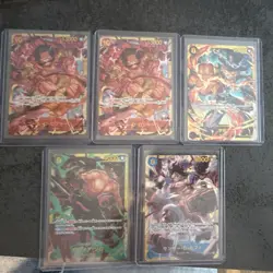 ONE PIECE Card Game Sammelkarten Lot 5 Karten Trading Cards Karten-Set 5xSEC - Image 1