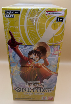 ONE PIECE ST29 SEALED BOX OF 6 STARTER DECKS ENGLISH - EGGHEAD ST-29 DECK ENG - Image 1