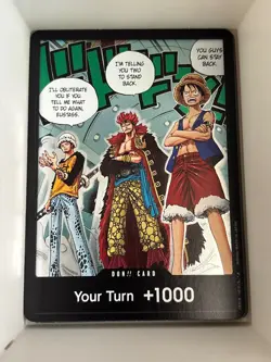DON!! Card (Trafalgar Law, Eustass Kid and Monkey.D.Luffy) English One Piece TCG - Image 1