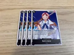 OP02-112 Playset 4 x Bell-mere English UC One Piece TCG Card Game - Image 1