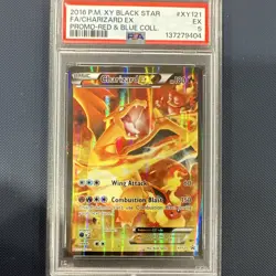 The Pokemon Company 2016 XY Black Star Promos Charizard EX XY121 Holo PSA 5 - Image 1