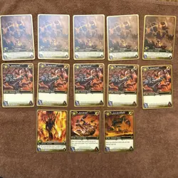 Lot Of 13 World of Warcraft WoW TCG Molten Core Raid Deck - Image 1