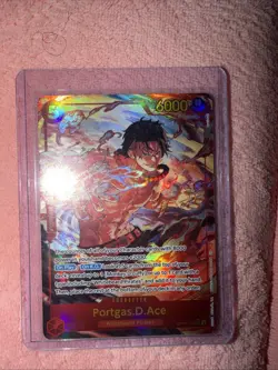 Bandai One Piece Card Game Portgas D. Ace OP16-118 SEC Alt Art - Image 1