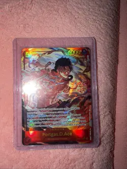 Bandai One Piece Card Game Portgas D. Ace OP16-118 SEC Alt Art - Image 2
