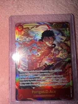 Bandai One Piece Card Game Portgas D. Ace OP16-118 SEC Alt Art - Image 4