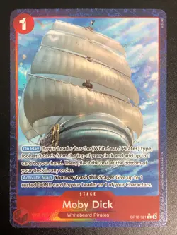 Bandai One Piece Card Game Moby Dick OP16-021 Super Rare Foil Alt Art ENG - Image 1