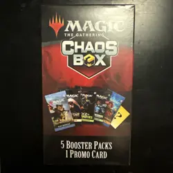 MTG Magic The Gathering Chaos Box Factory Sealed 5 Packs & Promo Card - Image 1