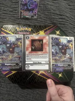 EX12-073 Giant Meat Digital World Shambala Digimon Card Game w/bonus - Image 1