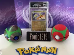 GG 9.5 Mint+ Raichu 026/165 SV2A masterball Reverse Holo Japanese Pokemon Card - Image 1