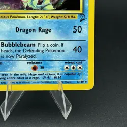 Gyarados 007/130 Base Set 2 Holo Rare Pokemon Card Unlimited Vintage 2000 WOTC - Image 4