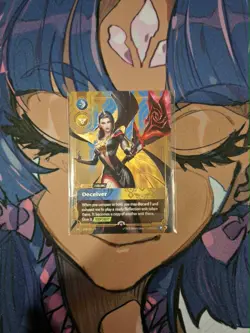 Riftbound Leblanc, Deceiver - Sealed Plated Metal Prize Wall Card - Image 1