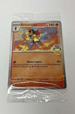 New Rare Armarouge Pokemon Best Buy Promo Card 2026 Pitch Black Collectible - Image 1