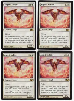 Angelic Arbiter x4 4x M11 Core Set 2011 PLAYSET White Rare Creature MTG NM AZ4 - Image 1