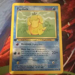 Psyduck 65/82 1st Edition Common Team Rocket Pokemon Card 2000 LP - Image 1