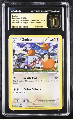 Doduo 013/034 Pokemon Trading Card Game Classic Holo PRISTINE 10 - Image 1