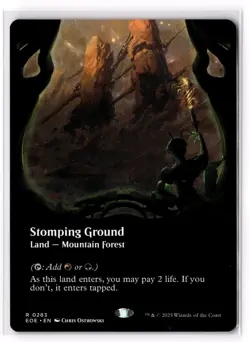 Stomping Ground (Borderless) 283 Edge of Eternities Normal NM - Image 1
