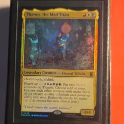 Wizards of the Coast MTG Marvel Super Heroes Thanos, the Mad Titan 0233 Foil - Image 1