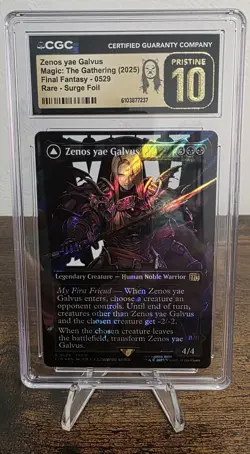 💎 CGC Pristine 10 MTG Final Fantasy 0529 Zenos yae Galvus/Shinryu Surge Foil 💎 - Image 1