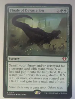Finale of Devastation Regular #289 MTG Commander Masters CMM English NM-Mint - Image 1