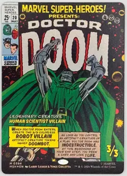 Doctor Doom (Borderless) (0394) - Marvel Super Heroes NM MTG Magic (See Desc.) - Image 2