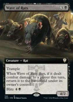 Wave of Rats (Extended Art) Streets of New Capenna Commander - Near Mint - Image 1