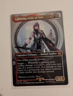 Lightning, Army of One (0400) (Borderless) Final Fantasy Regular - Image 1