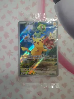 Pokemon TCG Pikachu SVP 027 Paldea Evolved Black Star Promo New Sealed - Image 1