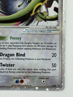 Pokemon TCG Rayquaza ex 39 EX Collectors Tin Black Star Promo - Image 4