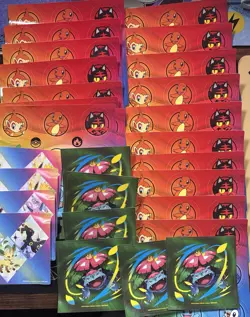 LOT OF 18 Pokemon TCG First Partner 30th STICKER SHEETS ONLY - Image 1