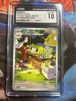 CGC 10 Gem mint Pokemon TCG Charjabug Temporal Forces 169/162 Card - Image 1