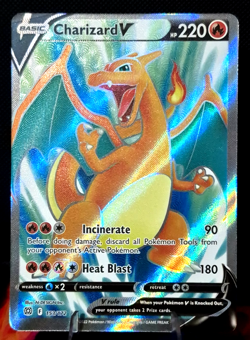 Charizard V (Full Art) 153/172 Swsh09: Brilliant Stars Holo Pokemon Card TCG - Image 1