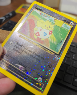 Pokemon Southern Islands Togepi 4/18 Reverse Holo (scratch in foil) - Image 2
