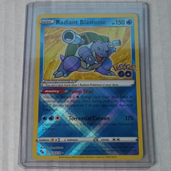 Pokemon TCG Radiant Blastoise 018/078 Pokemon GO Radiant Rare Holo Eng HP 150 - Image 1