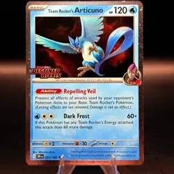Pokemon Team Rocket's Articuno Stamped Destined Rivals 051/182 NM - Image 1