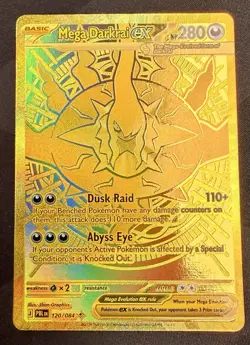 2026 Pokemon Mega Darkrai EX 120/084 Pitch Black HYPER RARE - Image 1