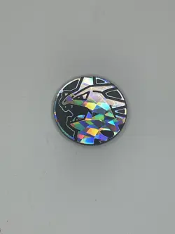 2017 Pokemon Coin Mega Tyranitar Silver Cracked Ice - Image 1