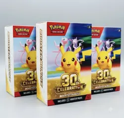 3x Pokemon TCG 30th Anniversary Booster Bundle Presale BRAND NEW *Presale* - Image 1