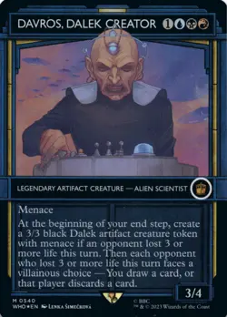 MTG Davros, Dalek Creator (Showcase) Foil NM Doctor Who Magic - Image 1