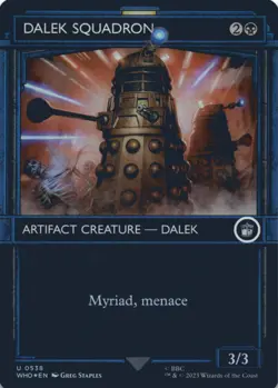 MTG Dalek Squadron (Showcase) Foil NM Doctor Who Magic 538 - Image 1